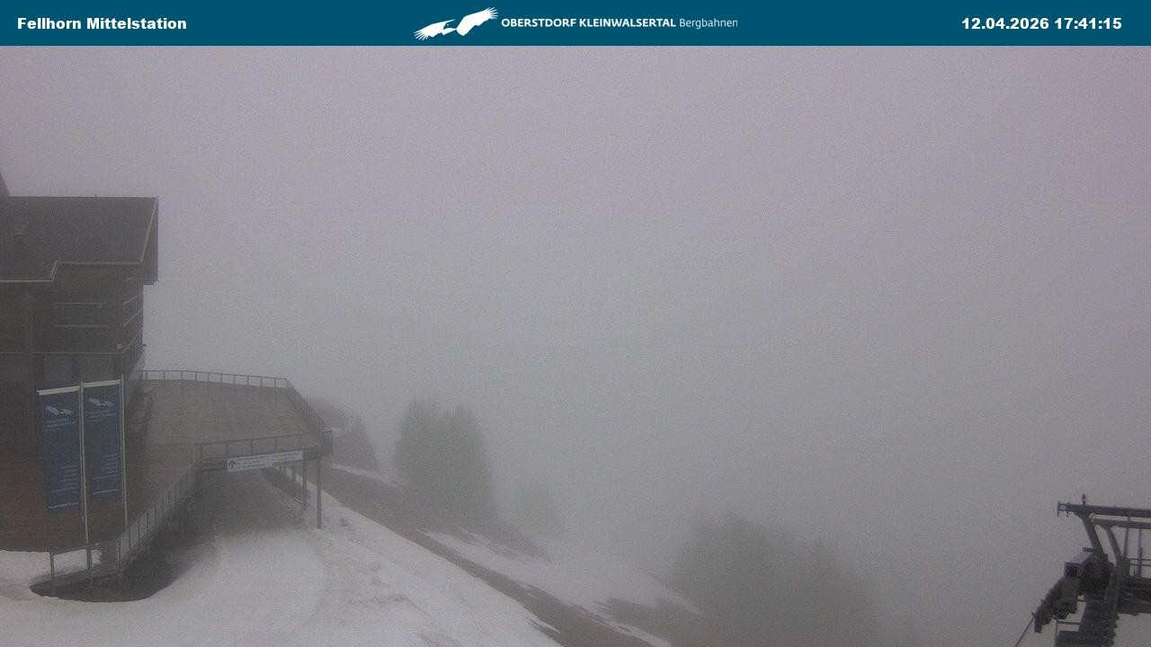 Archiv Foto Webcam Mittelstation am Fellhorn