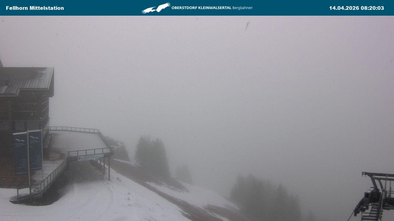 Archiv Foto Webcam Mittelstation am Fellhorn