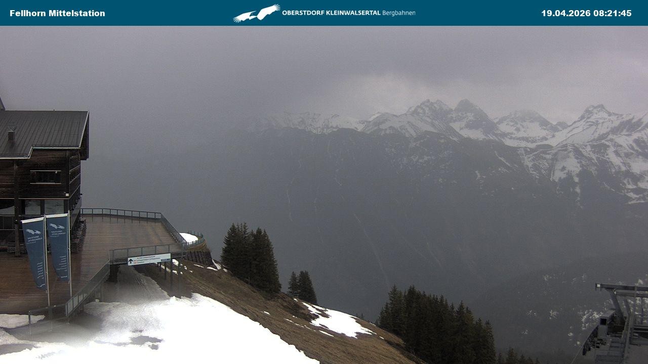Archiv Foto Webcam Mittelstation am Fellhorn
