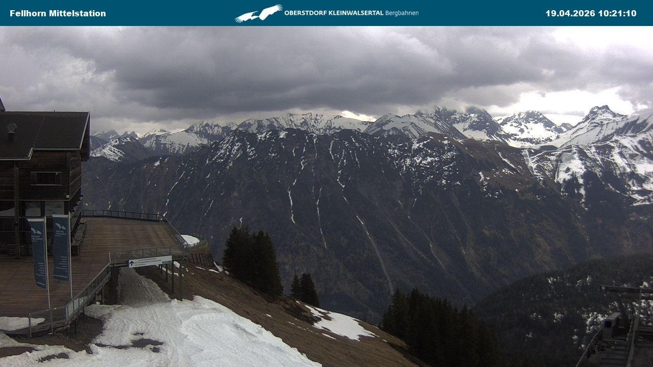 Archiv Foto Webcam Mittelstation am Fellhorn
