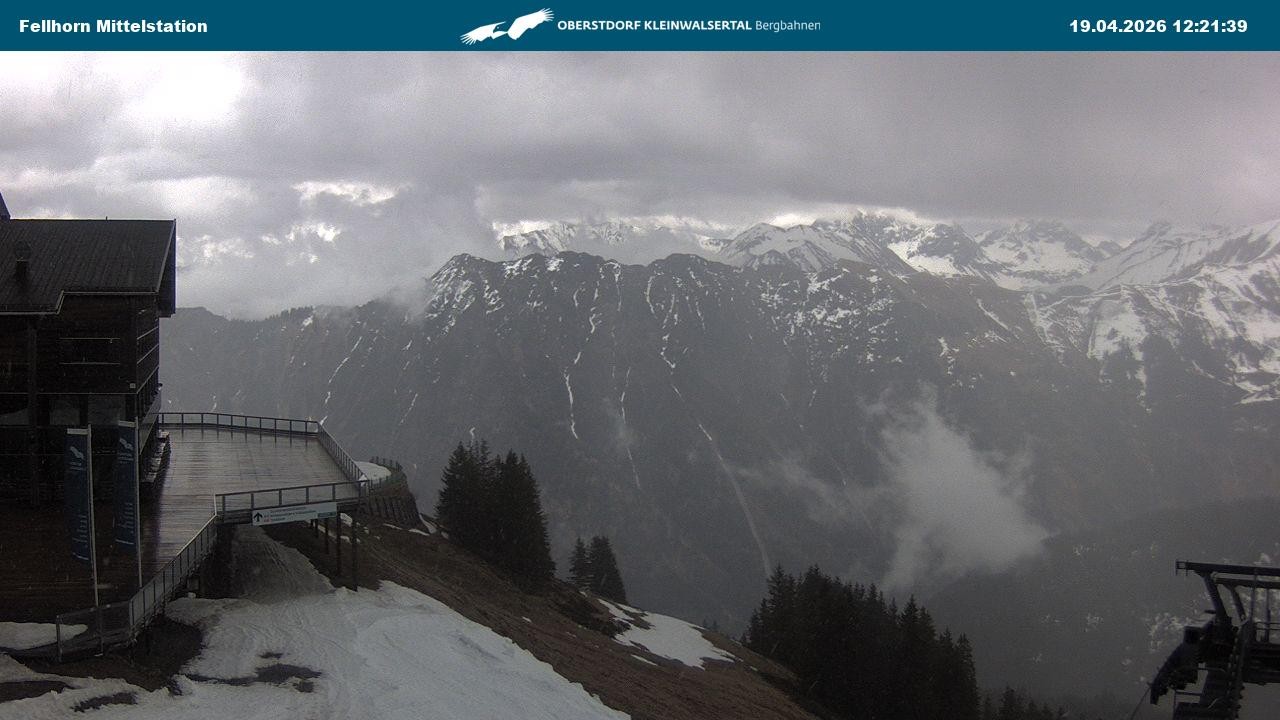 Archiv Foto Webcam Mittelstation am Fellhorn