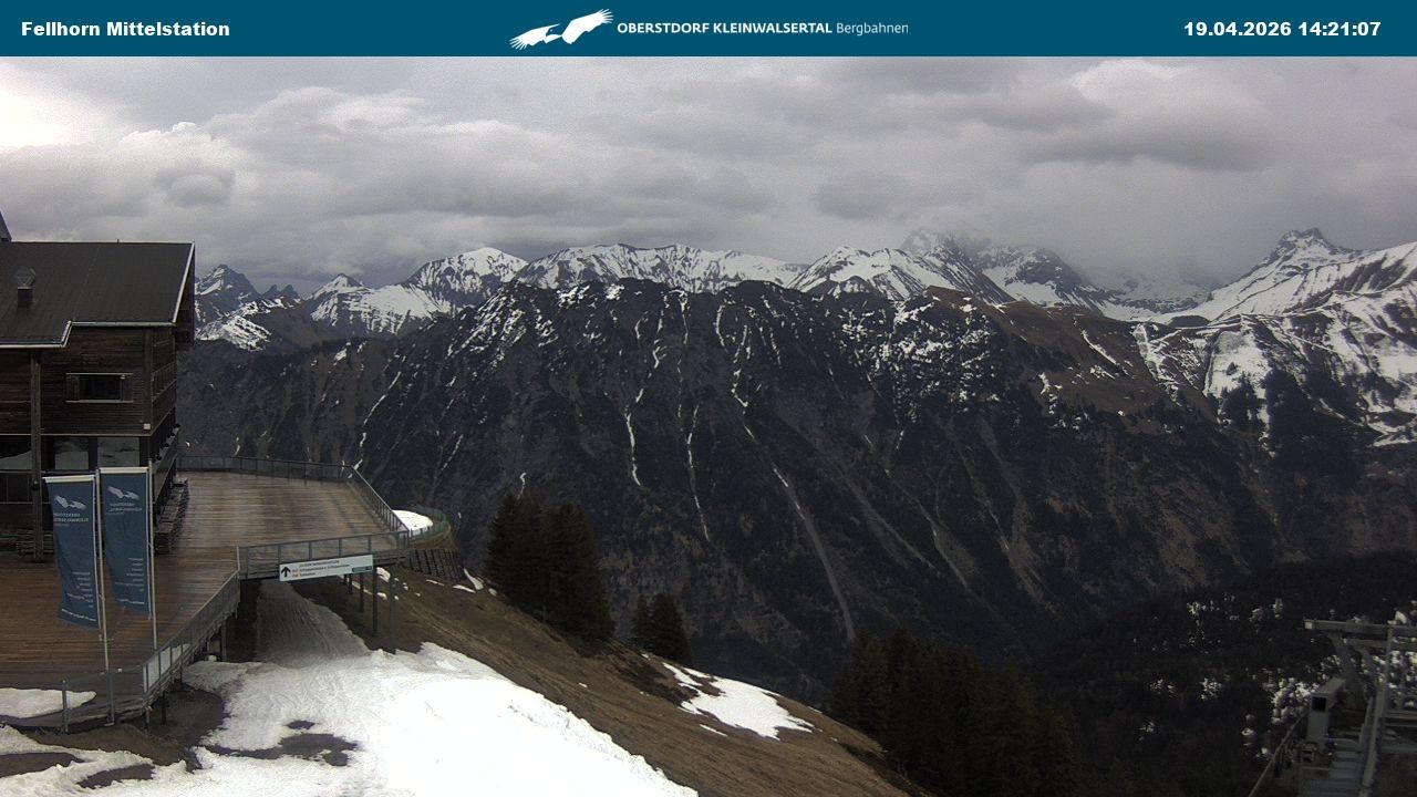 Archiv Foto Webcam Mittelstation am Fellhorn