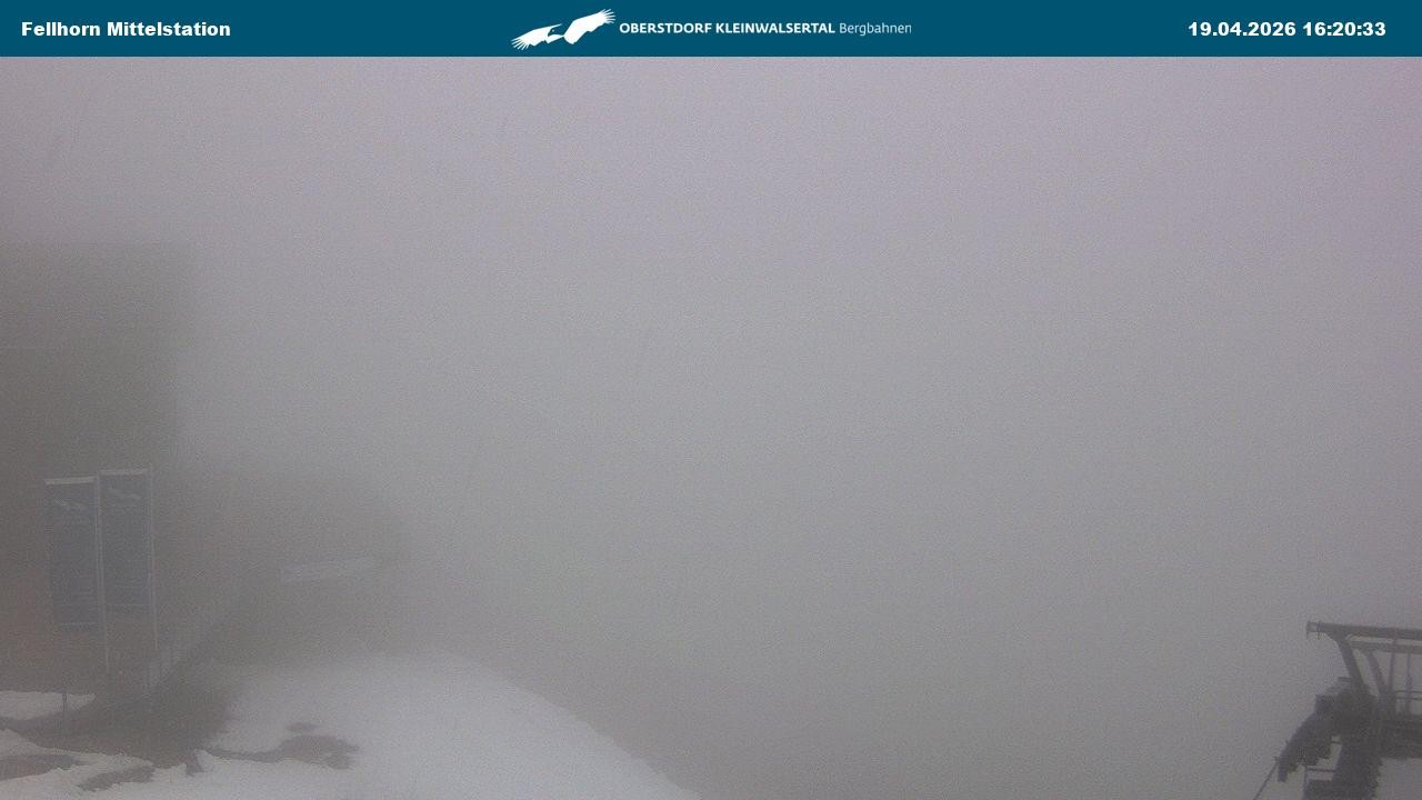 Archiv Foto Webcam Mittelstation am Fellhorn