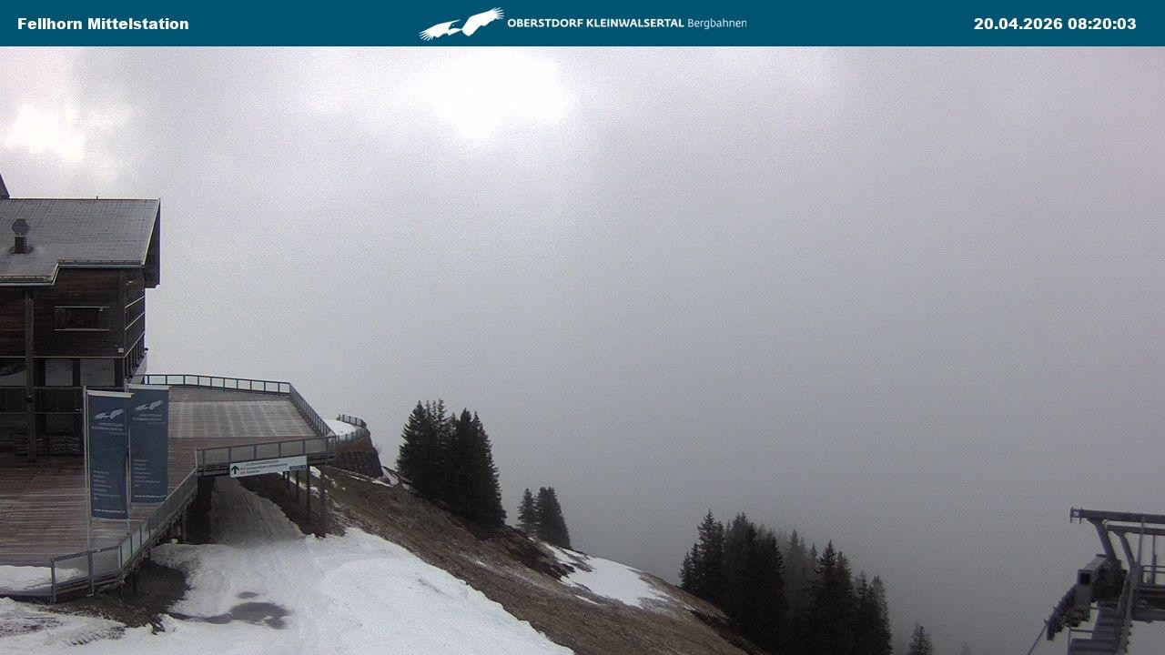 Archiv Foto Webcam Mittelstation am Fellhorn