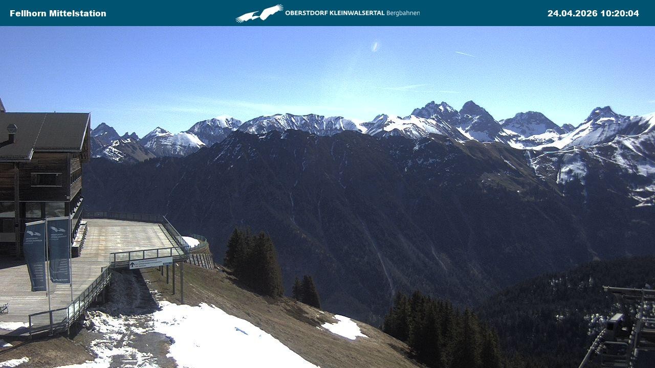 Archiv Foto Webcam Mittelstation am Fellhorn