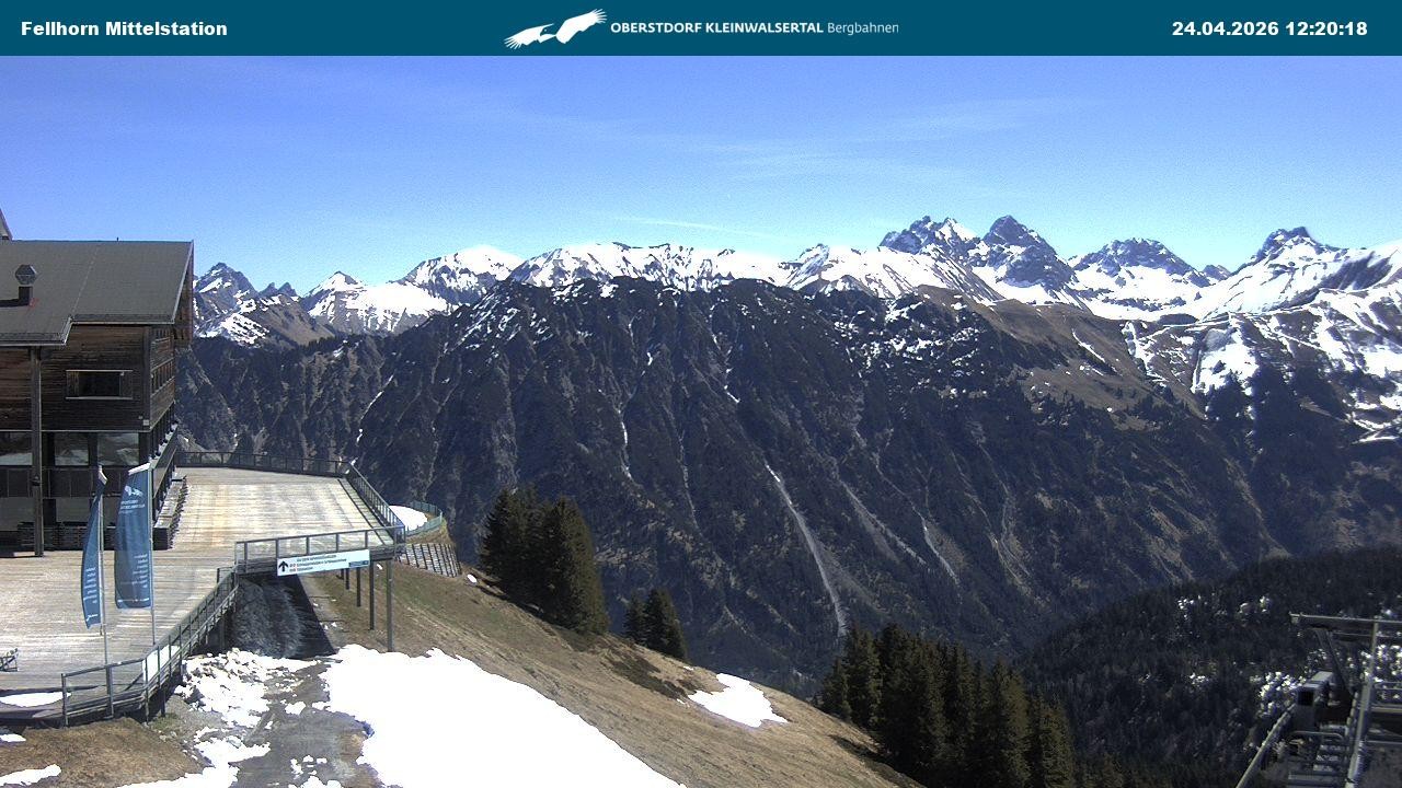 Archiv Foto Webcam Mittelstation am Fellhorn