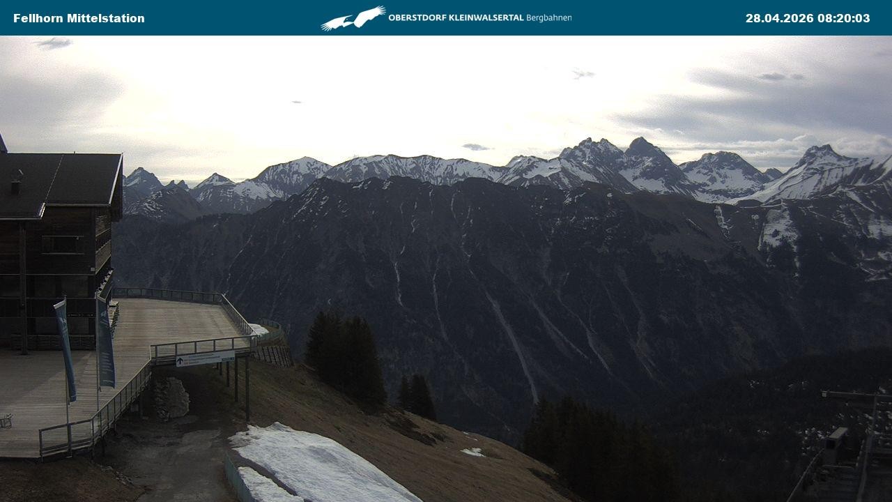 Archiv Foto Webcam Mittelstation am Fellhorn