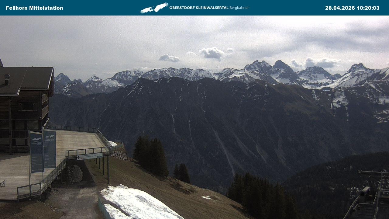 Archiv Foto Webcam Mittelstation am Fellhorn