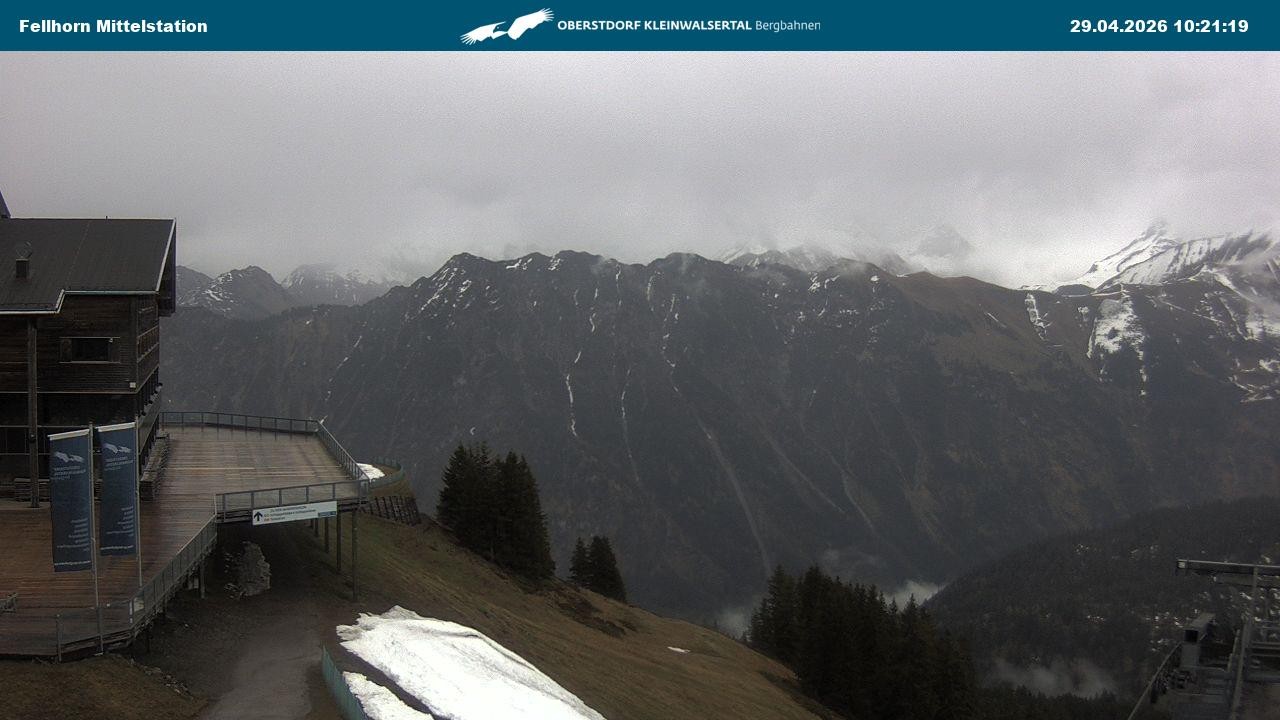 Archiv Foto Webcam Mittelstation am Fellhorn