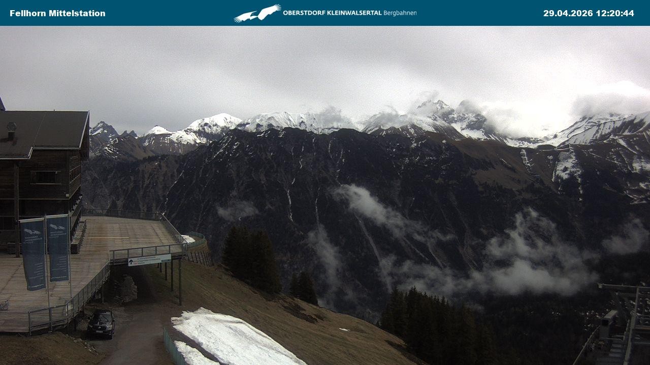 Archiv Foto Webcam Mittelstation am Fellhorn