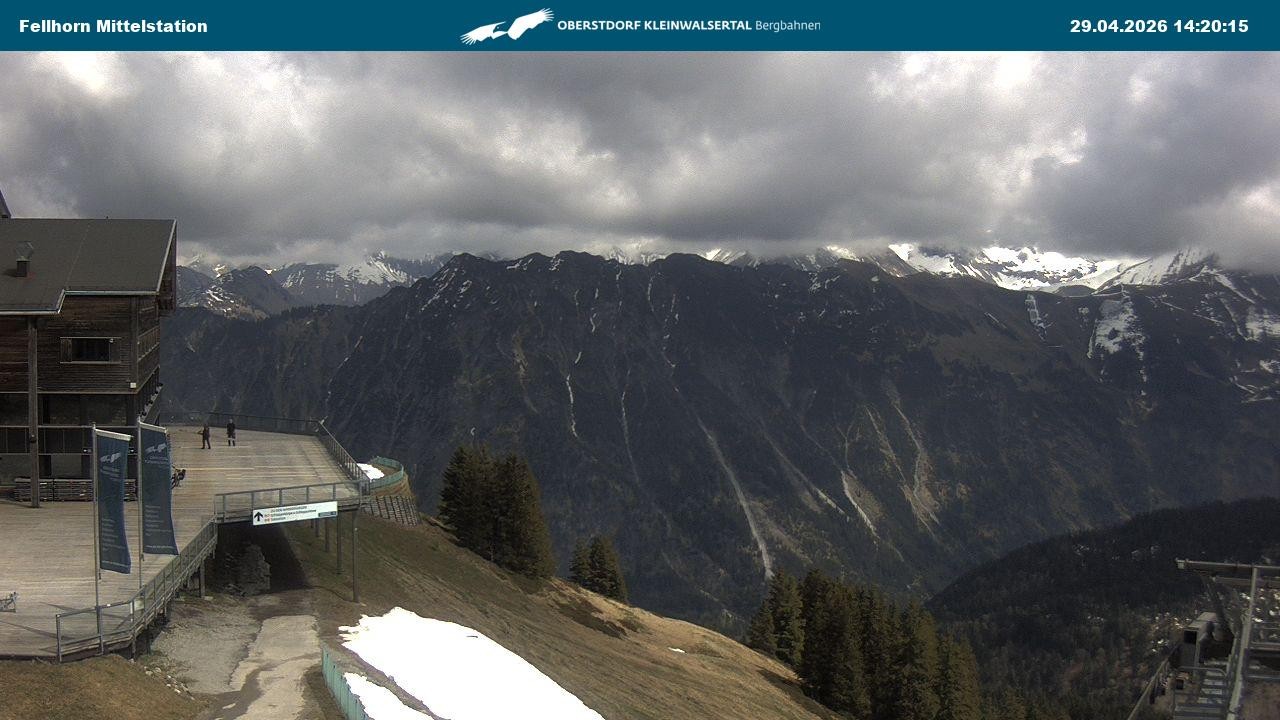 Archiv Foto Webcam Mittelstation am Fellhorn