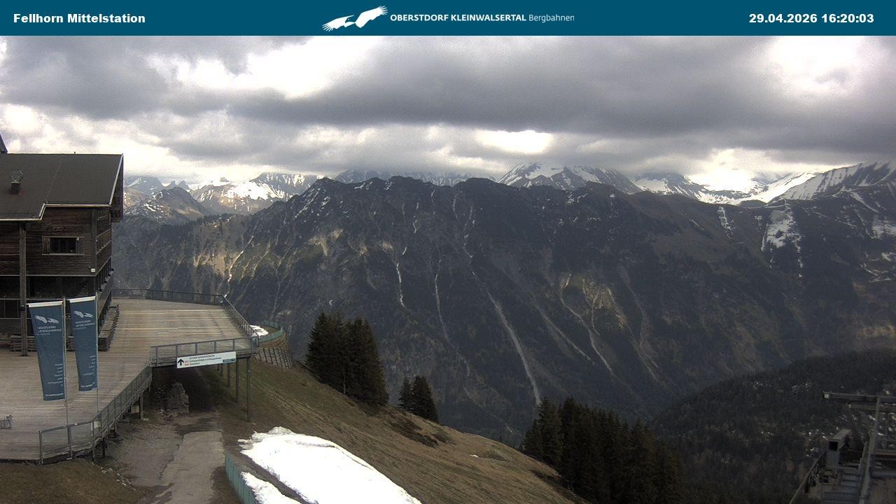 Archiv Foto Webcam Mittelstation am Fellhorn