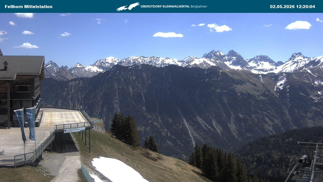 Archiv Foto Webcam Mittelstation am Fellhorn