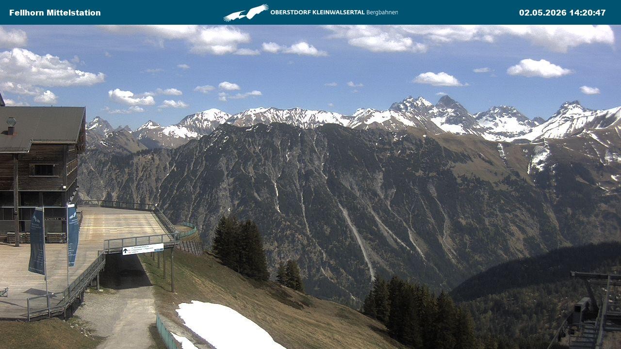 Archiv Foto Webcam Mittelstation am Fellhorn