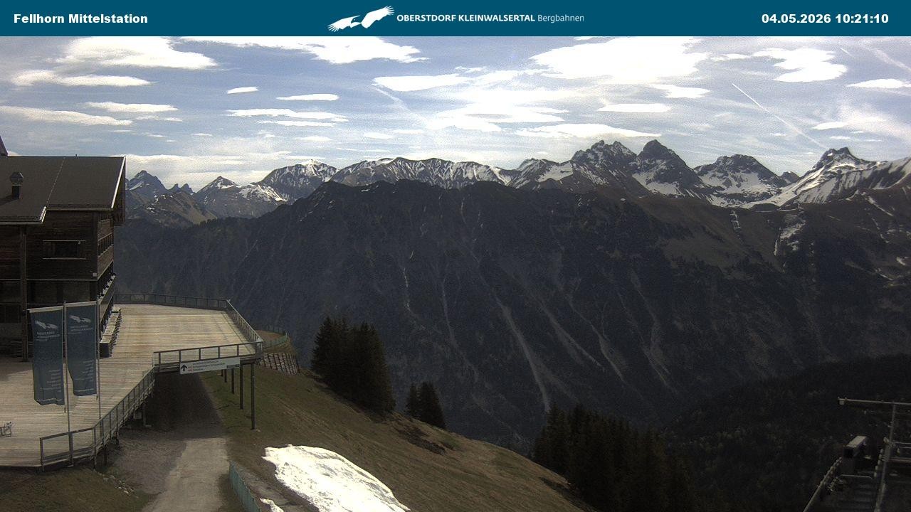Archiv Foto Webcam Mittelstation am Fellhorn