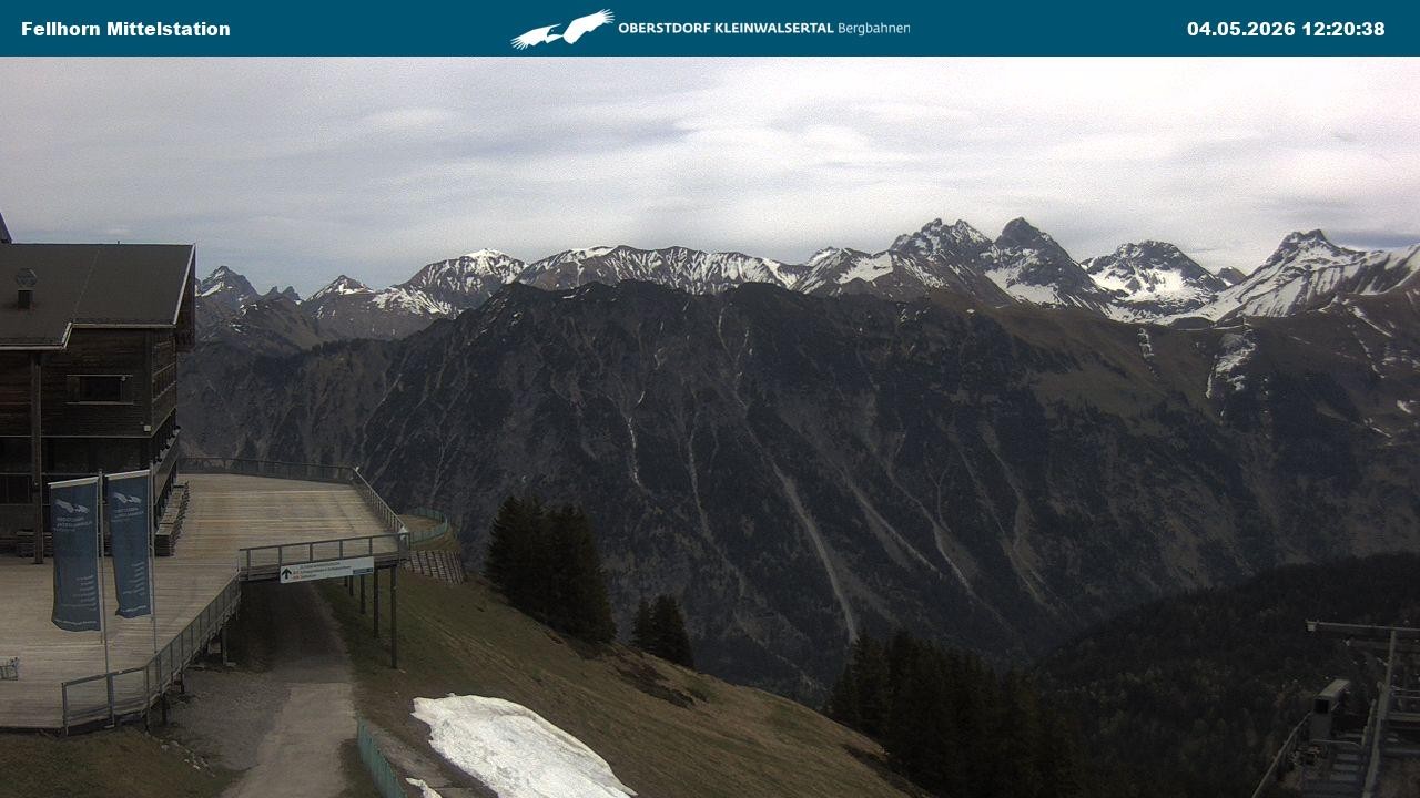 Archiv Foto Webcam Mittelstation am Fellhorn