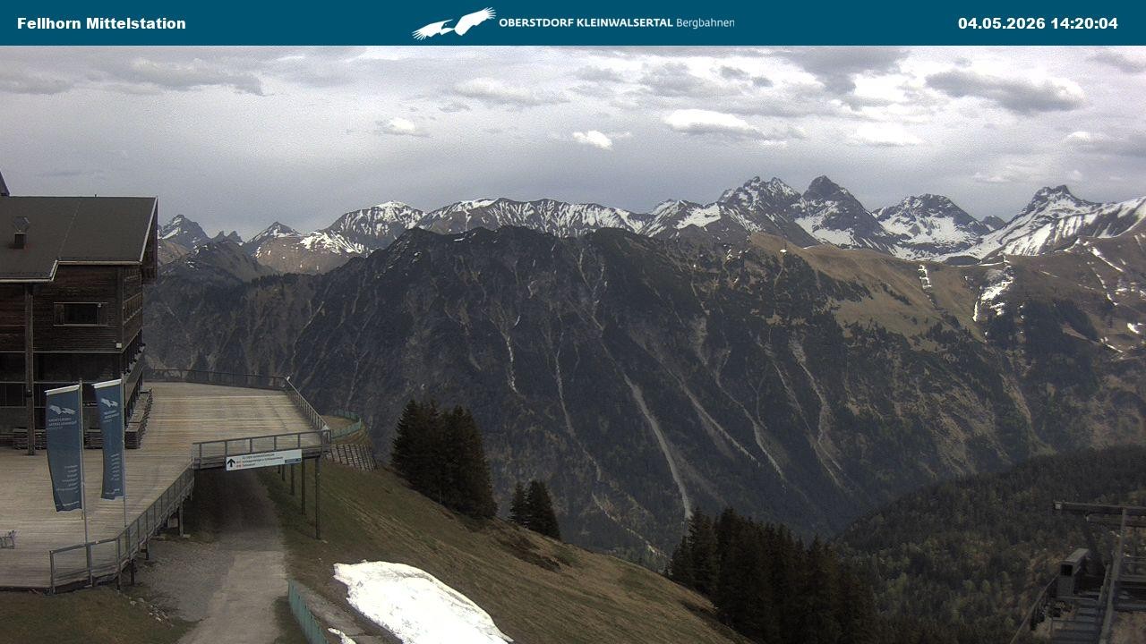 Archiv Foto Webcam Mittelstation am Fellhorn