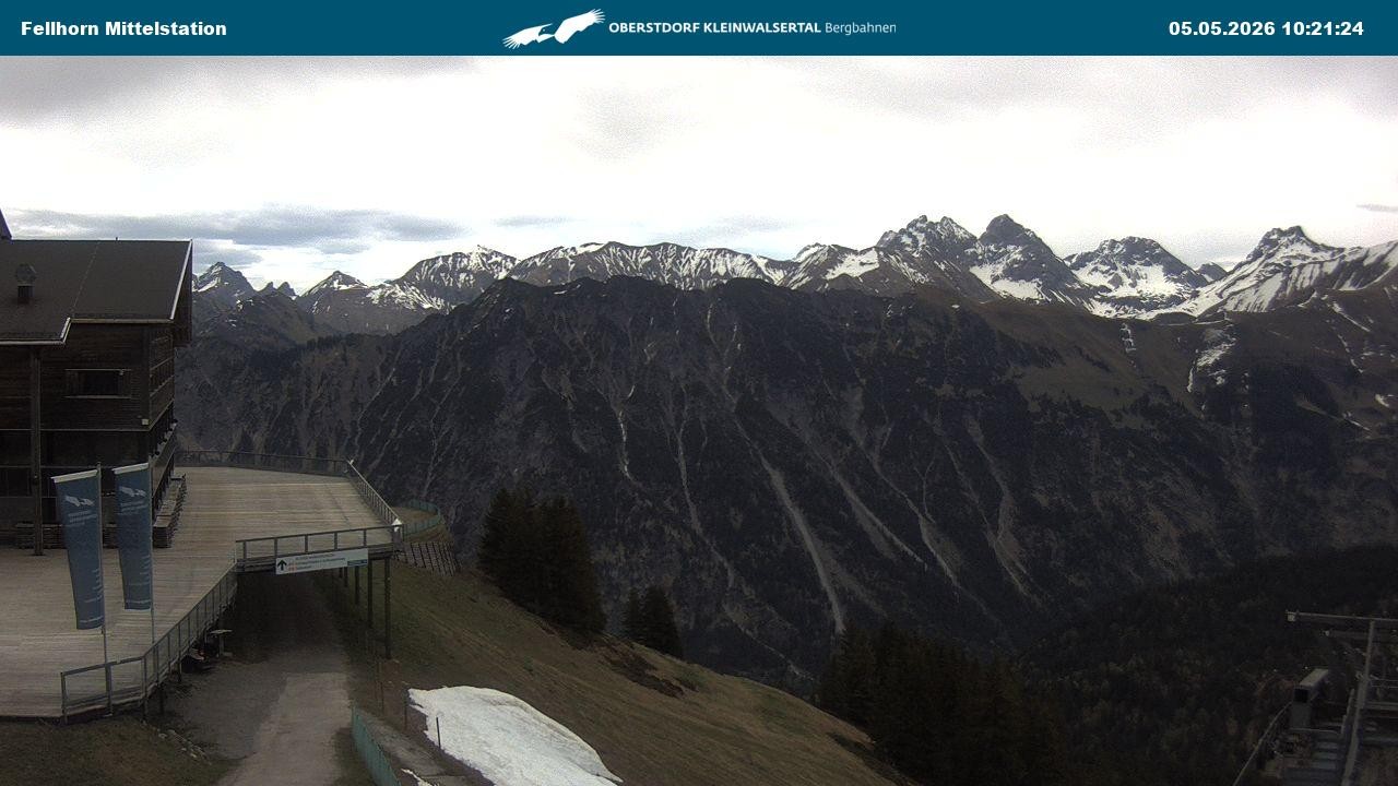 Archiv Foto Webcam Mittelstation am Fellhorn