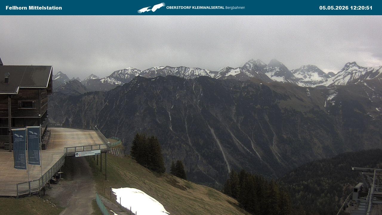 Archiv Foto Webcam Mittelstation am Fellhorn