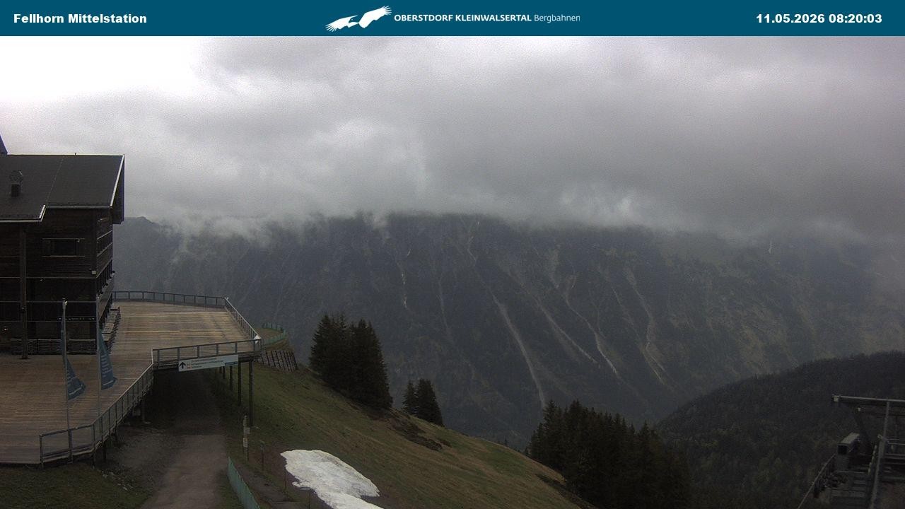 Archiv Foto Webcam Mittelstation am Fellhorn