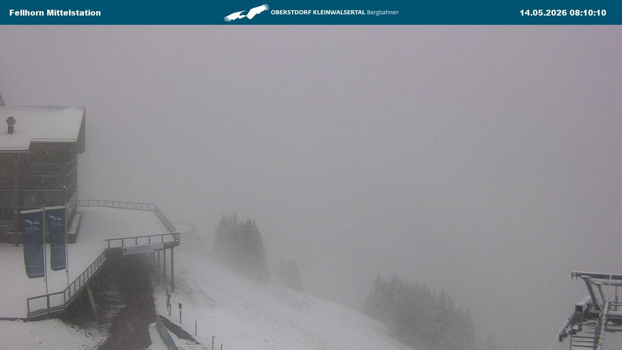 Archiv Foto Webcam Mittelstation am Fellhorn