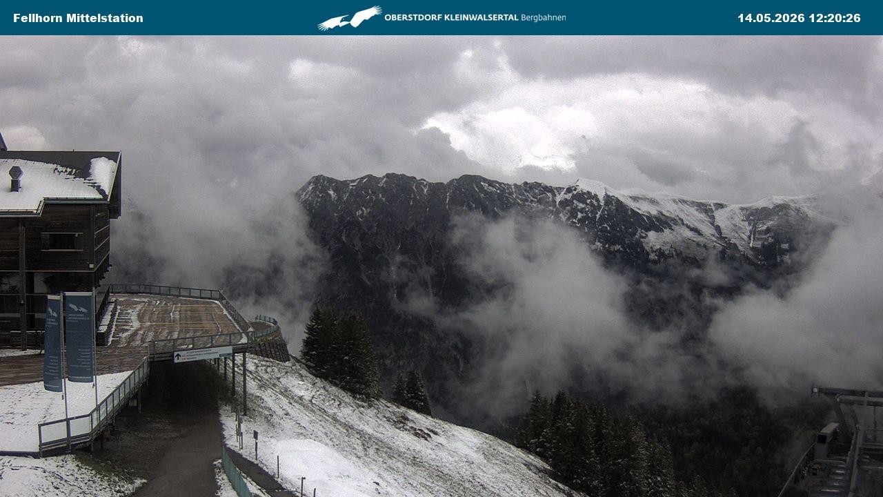Archiv Foto Webcam Mittelstation am Fellhorn