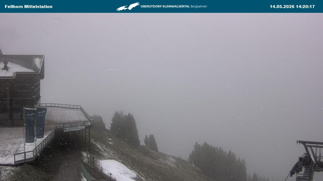 Archiv Foto Webcam Mittelstation am Fellhorn