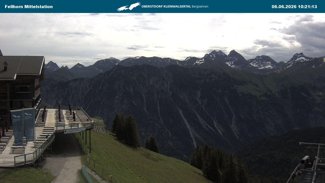 Archiv Foto Webcam Mittelstation am Fellhorn