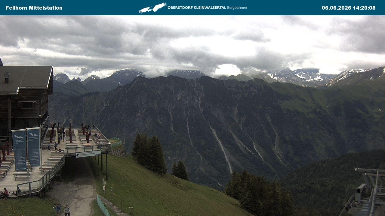Archiv Foto Webcam Mittelstation am Fellhorn