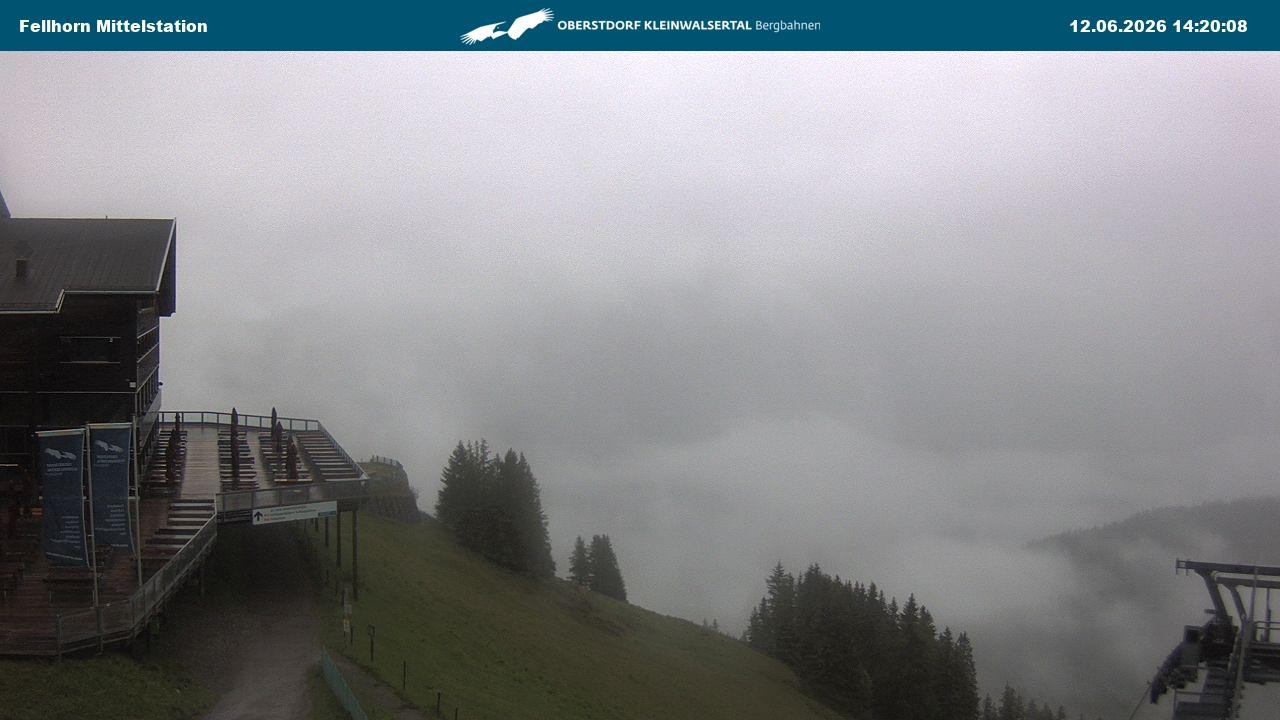 Archiv Foto Webcam Mittelstation am Fellhorn