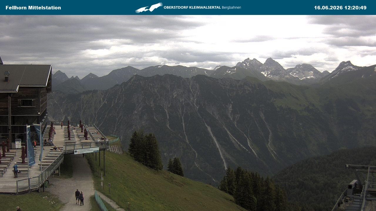 Archiv Foto Webcam Mittelstation am Fellhorn