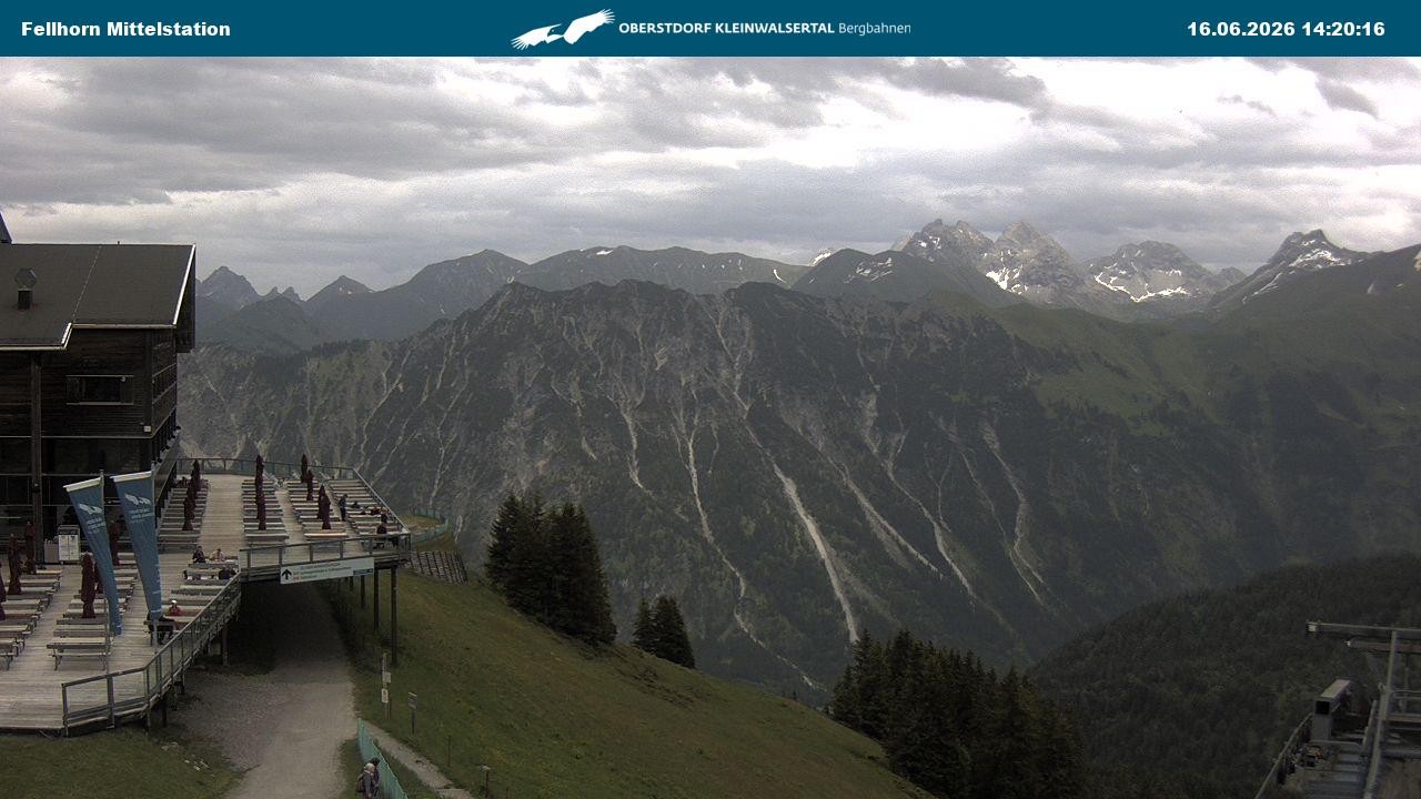Archiv Foto Webcam Mittelstation am Fellhorn