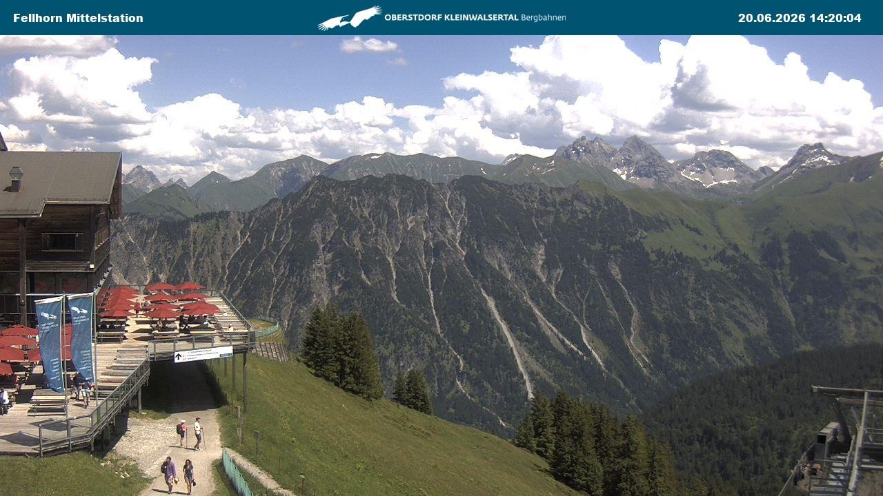 Archiv Foto Webcam Mittelstation am Fellhorn