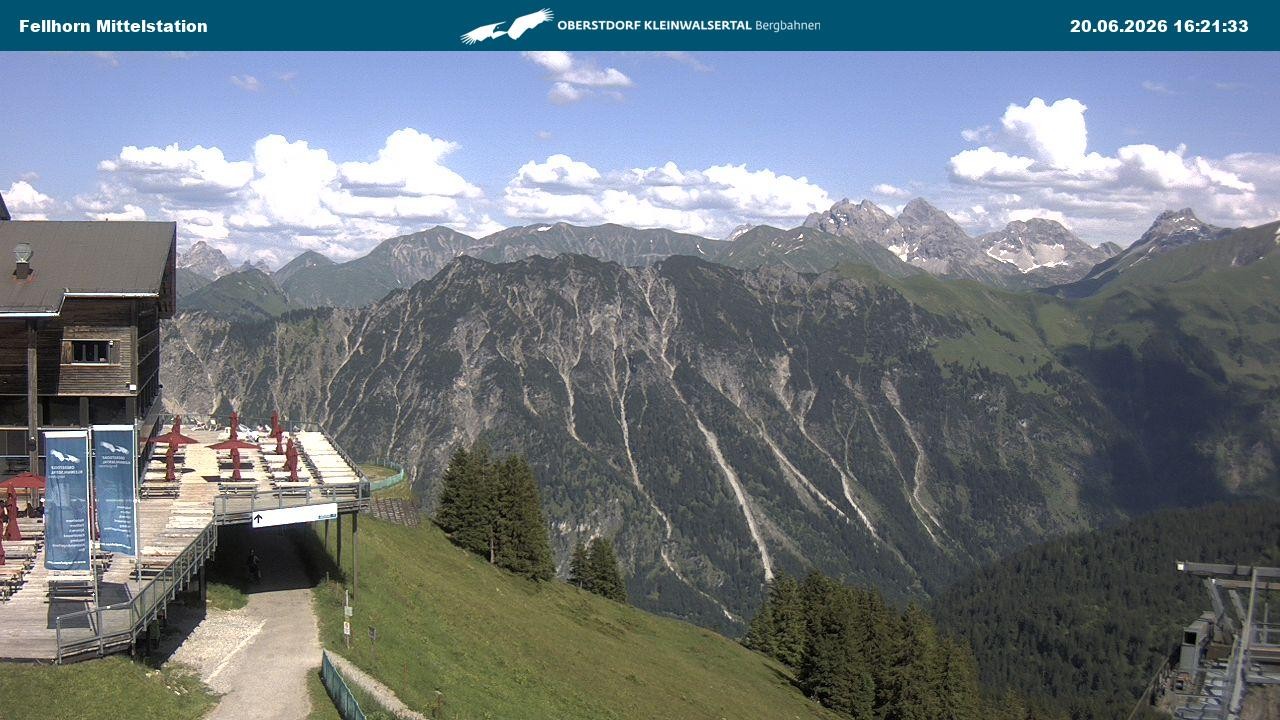 Archiv Foto Webcam Mittelstation am Fellhorn