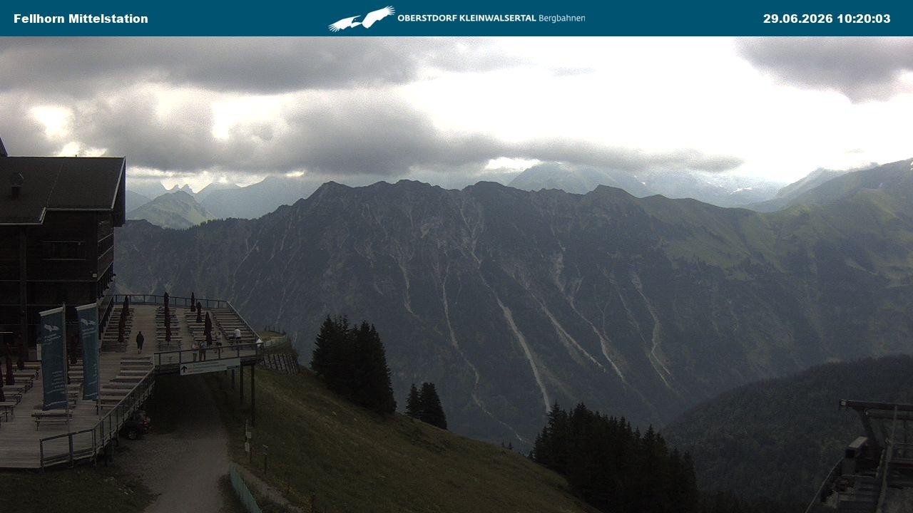 Archiv Foto Webcam Mittelstation am Fellhorn