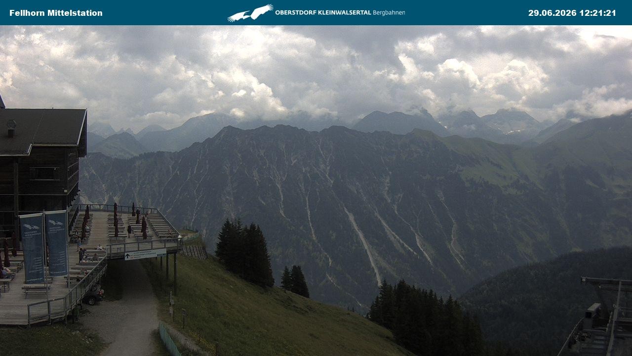 Archiv Foto Webcam Mittelstation am Fellhorn