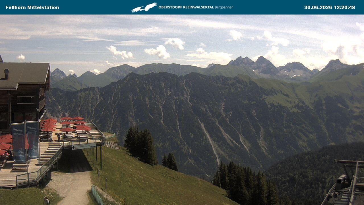 Archiv Foto Webcam Mittelstation am Fellhorn