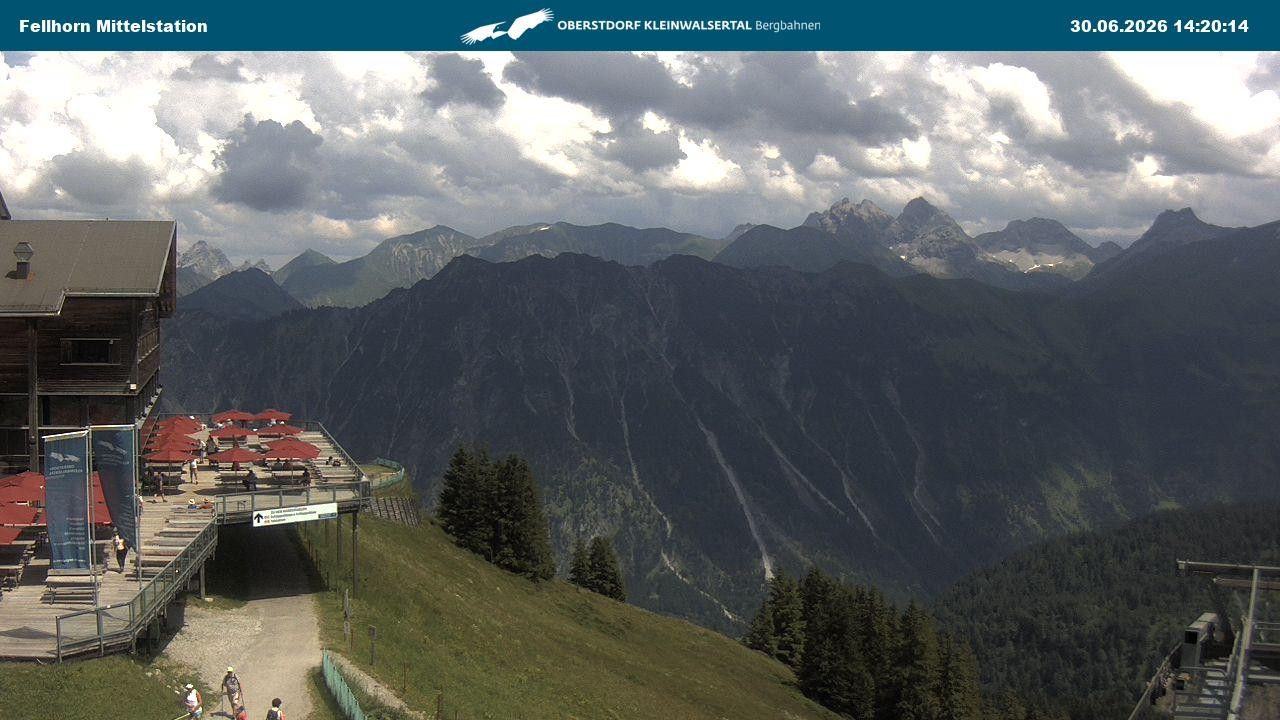 Archiv Foto Webcam Mittelstation am Fellhorn