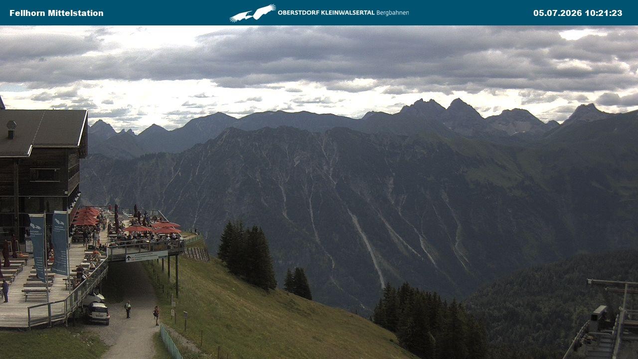 Archiv Foto Webcam Mittelstation am Fellhorn