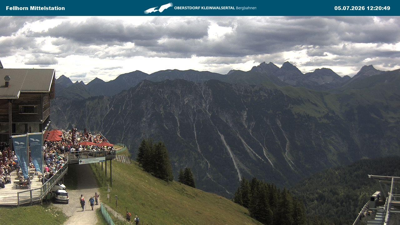 Archiv Foto Webcam Mittelstation am Fellhorn