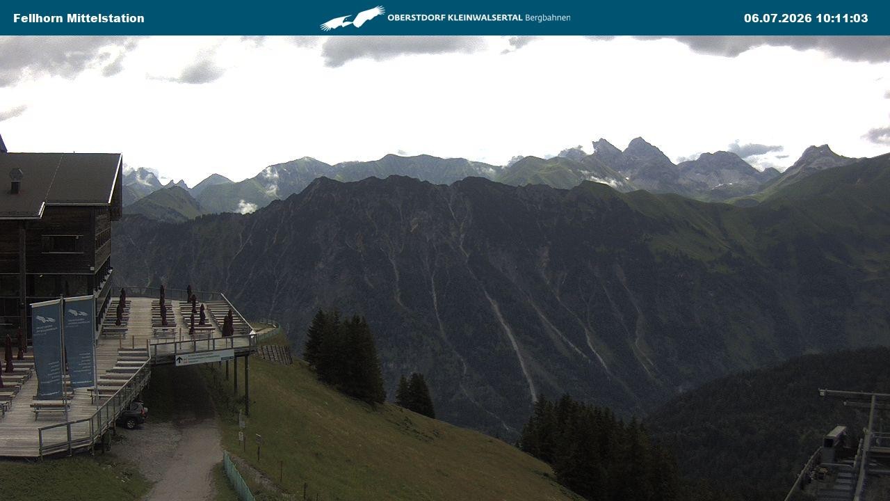 Archiv Foto Webcam Mittelstation am Fellhorn