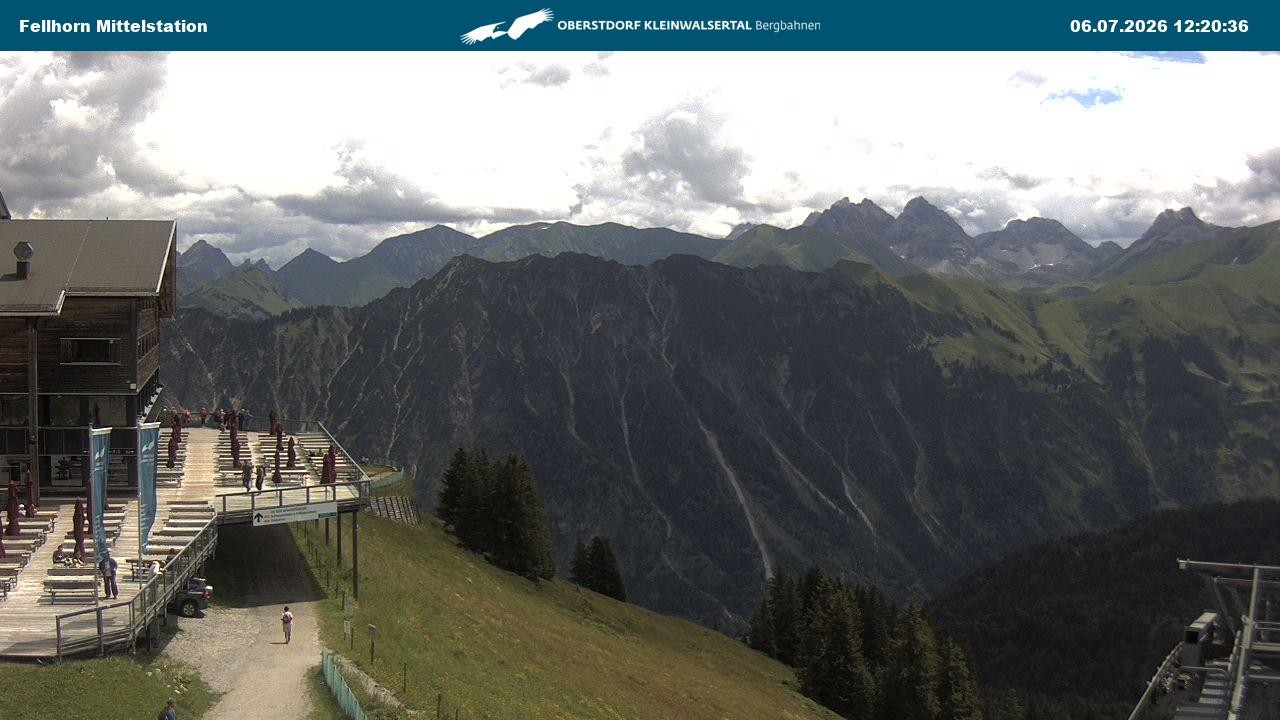 Archiv Foto Webcam Mittelstation am Fellhorn