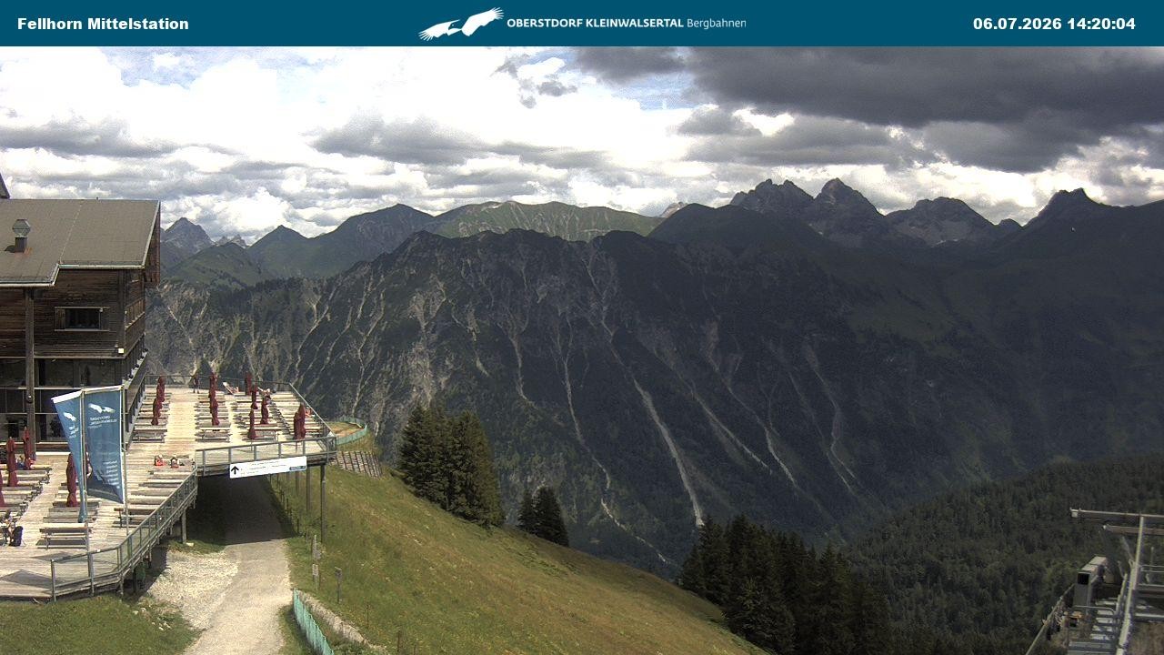Archiv Foto Webcam Mittelstation am Fellhorn