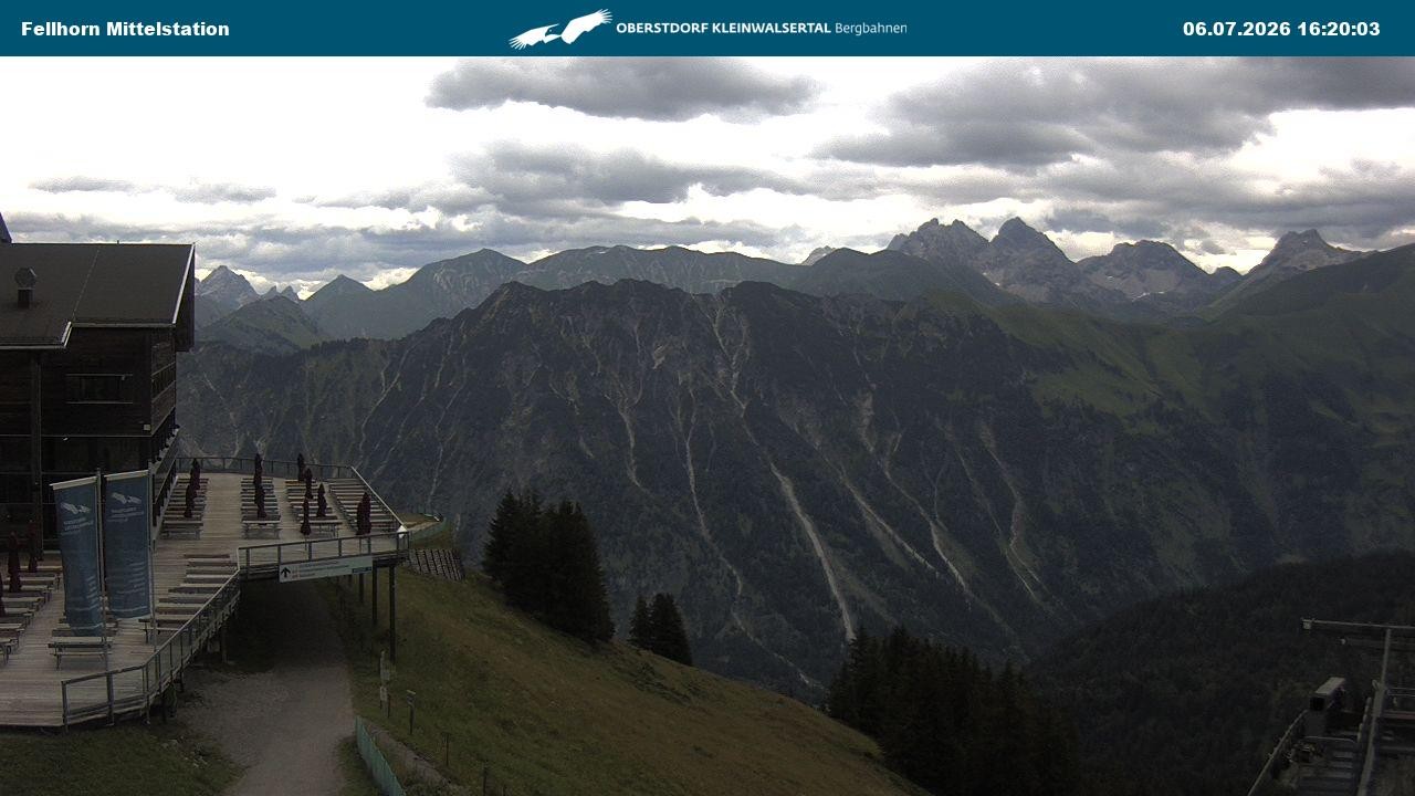 Archiv Foto Webcam Mittelstation am Fellhorn
