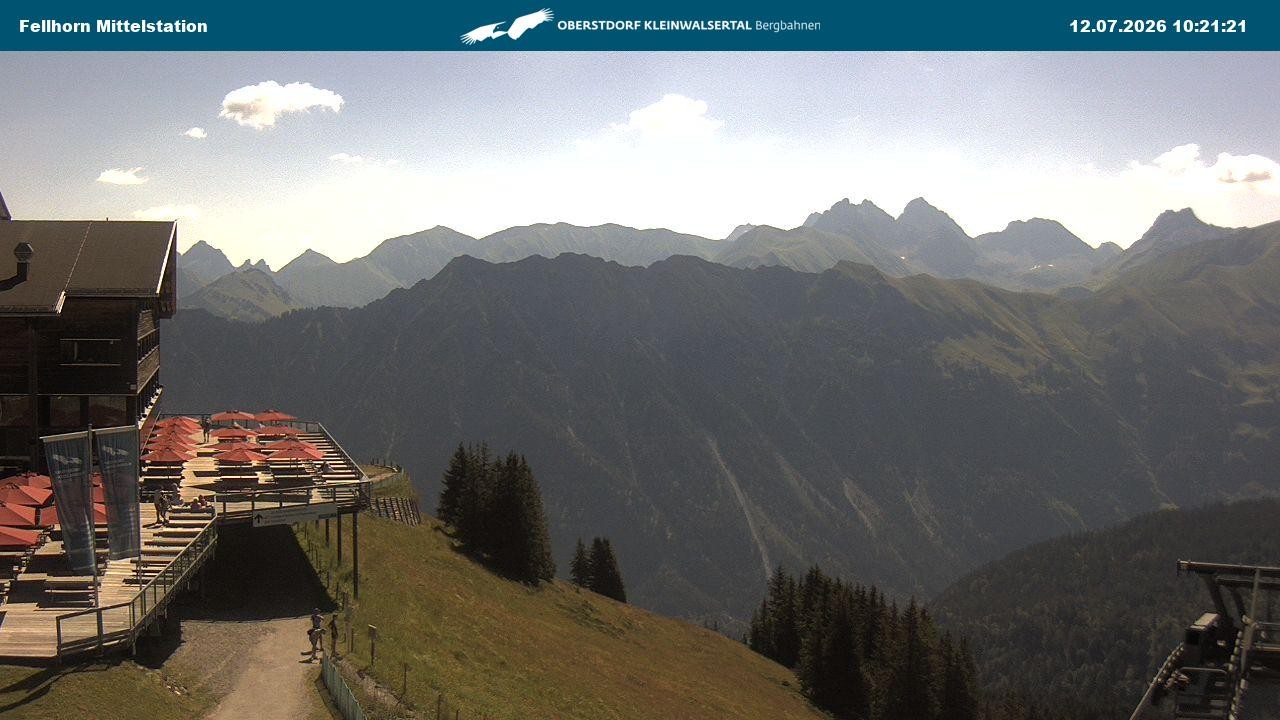 Archiv Foto Webcam Mittelstation am Fellhorn