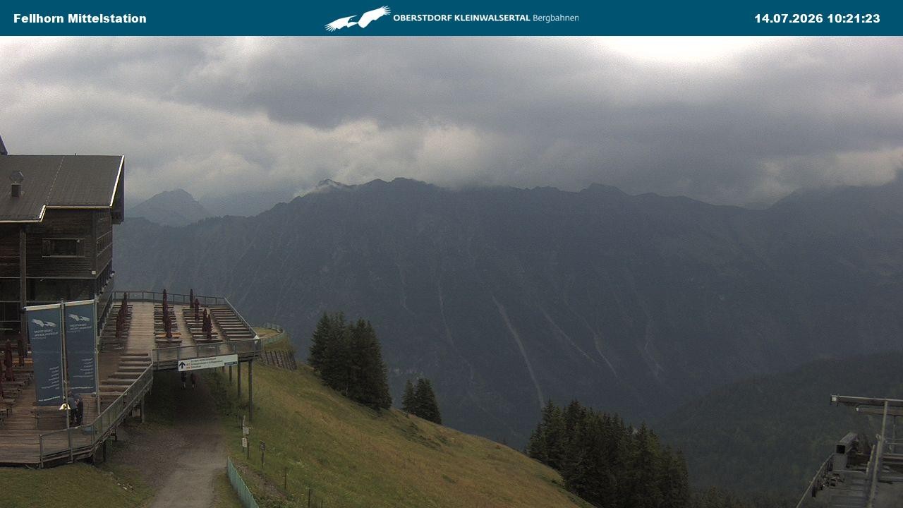 Archiv Foto Webcam Mittelstation am Fellhorn