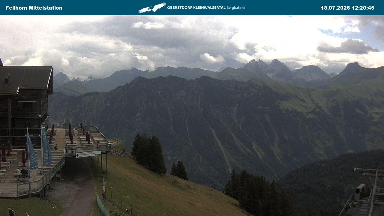 Archiv Foto Webcam Mittelstation am Fellhorn