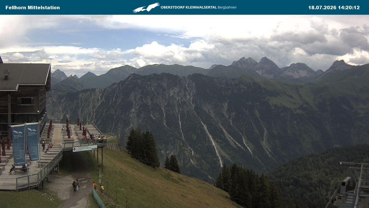 Archiv Foto Webcam Mittelstation am Fellhorn