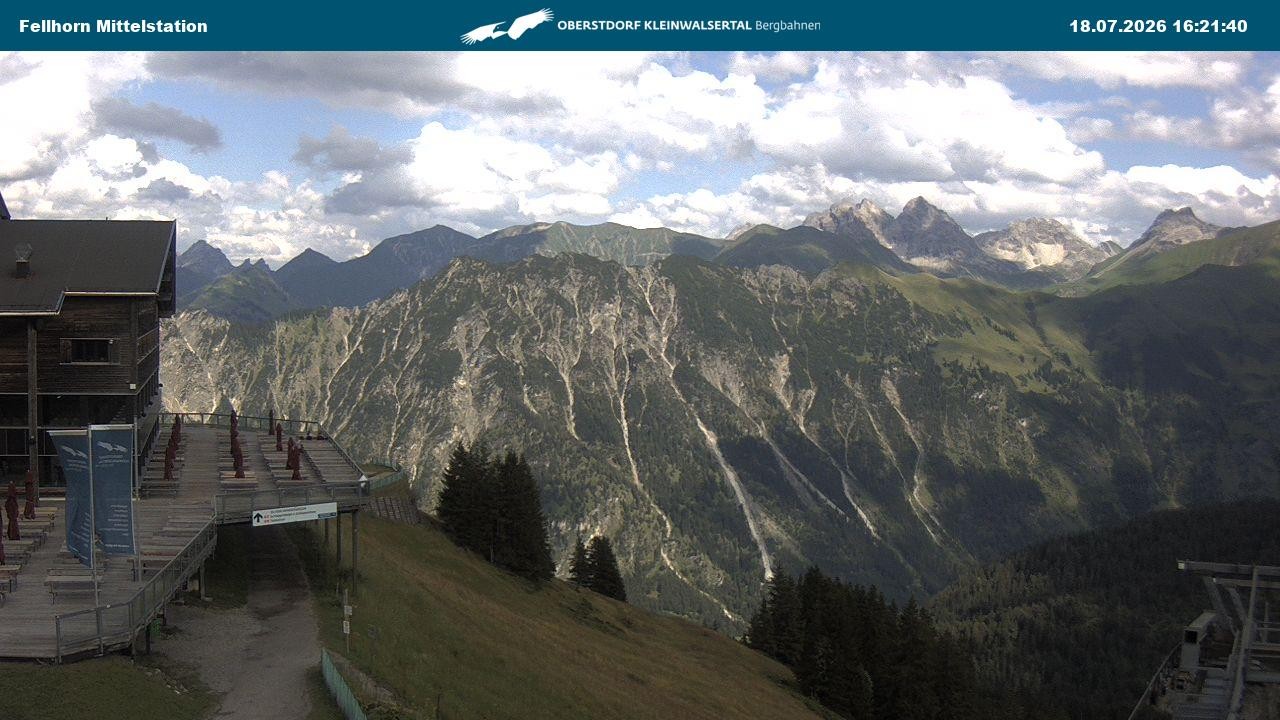 Archiv Foto Webcam Mittelstation am Fellhorn