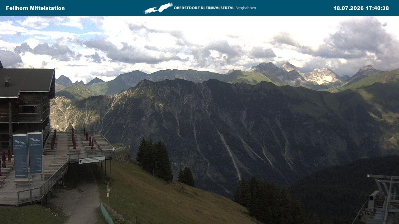 Archiv Foto Webcam Mittelstation am Fellhorn